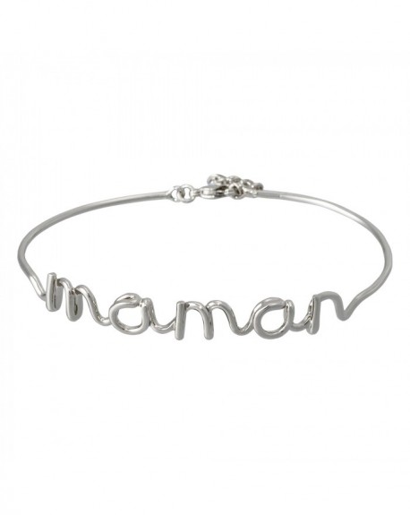 Bracelet à message "MAMAN" en Laiton