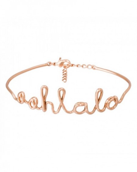 Bracelet à message "OOHLALA" en Laiton rosé
