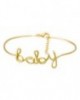 Bracelet à message "BABY" en Laiton doré