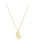 Collier Lettre S Bambou